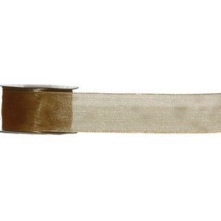SHEER DELIGHT 38mm x 9Mtr GOLD SHIMMER (WIRED)-BUY 1 GET 1 F