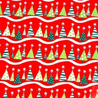 MINI ROLL TRENDY TREES RED 200mm x 50Mtr (NO RETURNS)