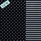 STRIPE / DOT BLACK & SILVER 500mm x 50Mtr (DOUBLE SIDED)