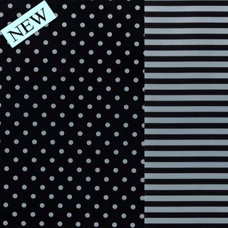 STRIPE / DOT BLACK & SILVER 500mm x 50Mtr (DOUBLE SIDED)
