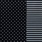 STRIPE / DOT BLACK & SILVER 500mm x 50Mtr (DOUBLE SIDED)