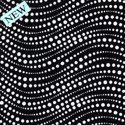 SPARKY WAVE BLACK & WHITE 500mm x 50Mtr