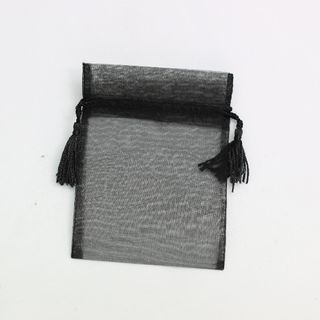 POUCH TASSEL SMALL 14(H) x 10(W)cm (10) BLACK