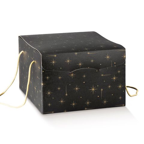 GALAXY BLACK BOX WITH ROPE HANDLE 29(L) x35.5(W) x19.5(H) cm