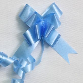 PULL BOW PLAIN 14mm TURQUOISE (PACK OF 100)