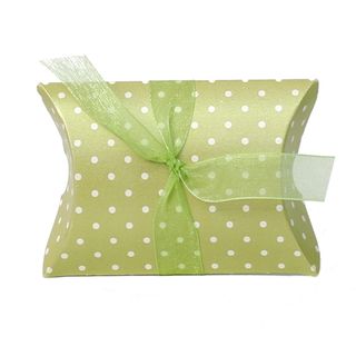 PILLOW SMALL 70(L)x70(W)x25(H)mm DOTTI GREEN  (PACK OF 10)