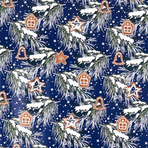 MINI ROLL CHRISTMAS PINES 200mm x 50Mtr (NO RETURNS)