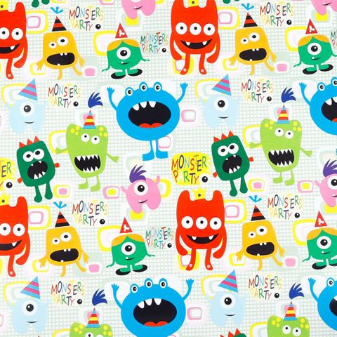 MINI ROLL MONSTER PARTY 200mm x 50Mtr (NO RETURNS)