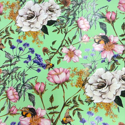 WILDFLOWERS GREEN 500mm x 50Mtr