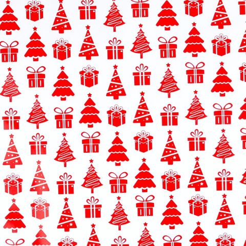 CHRISTMAS TRINKETS RED 500mm x 50Mtr