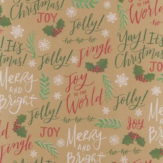 XMAS FONT RECYCLED 350mm x 50Mtr- NO RETURNS