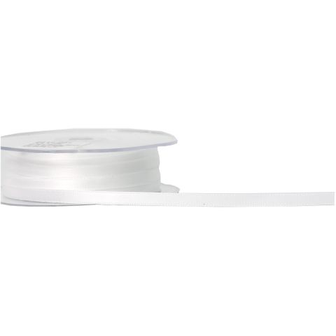 SATIN 07mm x 50Mtr WHITE