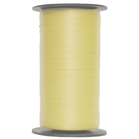 CURLING RIBBON RIBBED 5mm x 460Mtr LEMON