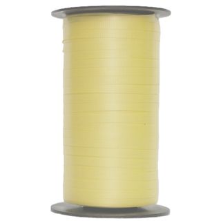 CURLING RIBBON RIBBED 5mm x 460Mtr LEMON