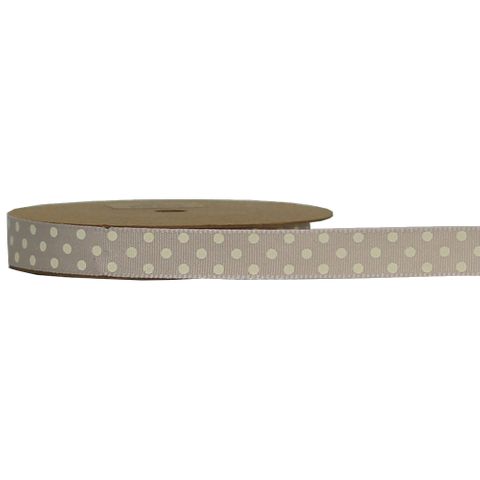 SPOT 15mm x 10Mtr BEIGE (ROMA GROSGRAIN)