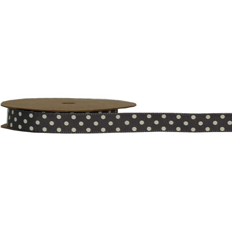SPOT 15mm x 10Mtr GREY (HAVANA GROSGRAIN)