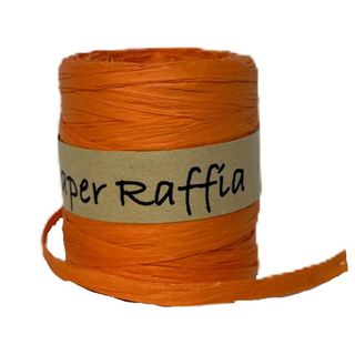 PAPER RAFFIA 40mm x 92Mtr TANGERINE