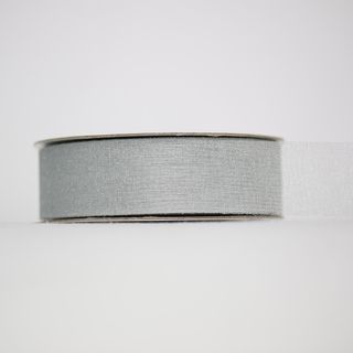 SPARKLE ORGANZA 25mm x 50Mtr LIGHT SILVER