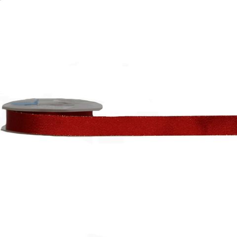 SHIMMER SATIN 15mm x 25Mtr RED