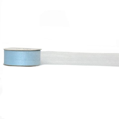 SPARKLE ORGANZA 38mm x 50Mtr PALE BLUE