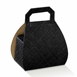 HANDBAG 80mm BLACK  -PACK OF 10 (Buy 1 Get 1-NO RETURNS)