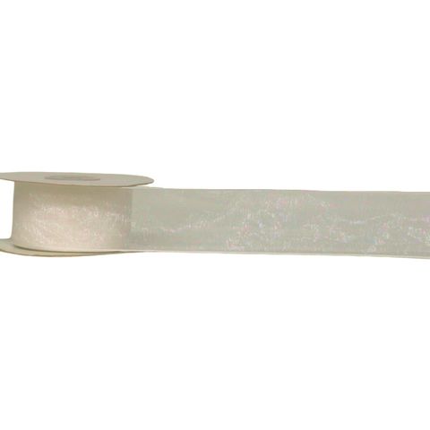 ORGANZA WIRED EDGE ( BELLA ) 40mm x 23Mtr IVORY