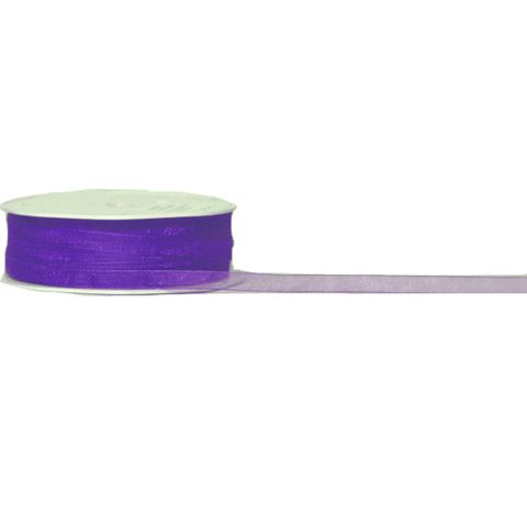 ORGANZA WOVEN EDGE (PETITE SHEER) 07mm x 50Mtr PURPLE