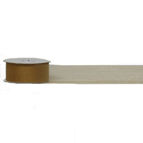 SPARKLE ORGANZA 38mm x 50Mtr GOLD