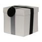 SILVER & BLACK SATIN DOUBLE SIDED 38mm x 9Mtr