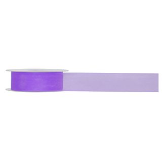 ORGANZA WOVEN EDGE 25mm x 50Mtr PURPLE