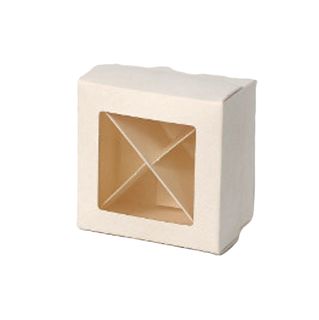 IVORY CLEAR TOP BON BON BOX SMALL 7(L) x 7(W) x 4(H) cm