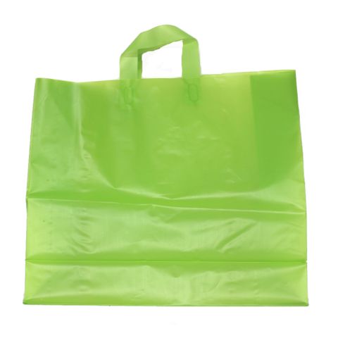 SOFTLOOP BAG LRG 39.5H x 45W x 15G cm LIME GREEN  (25/PK)