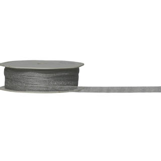 ORGANZA WOVEN EDGE ( PETITE SHEER ) 07mm x 50Mtr SILVER