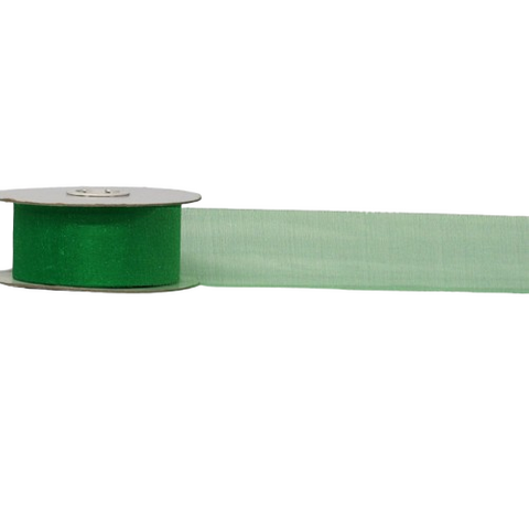 SPARKLE ORGANZA 38mm x 50Mtr EMERALD GREEN