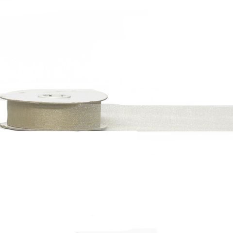 SPARKLE ORGANZA 25mm x 50Mtr TOFFEE