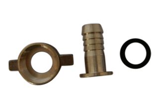 1 - 3/4 inch Brass nut & tail