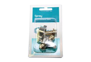 Pack 2 | brass 1/2 inch nut and tail
