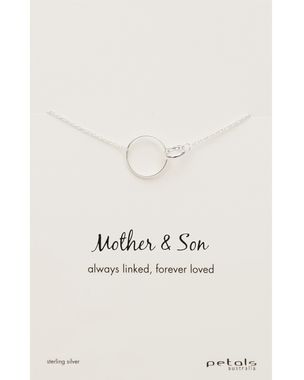 Silver - Mother & Son Necklace