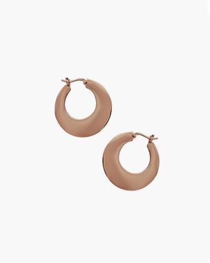 Rose - Flat Hoop Earrings