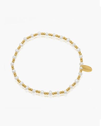 Gold- Multi Pearl Bracelet
