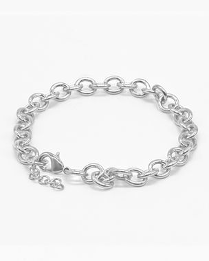 Silver - Cable Chain Bracelet