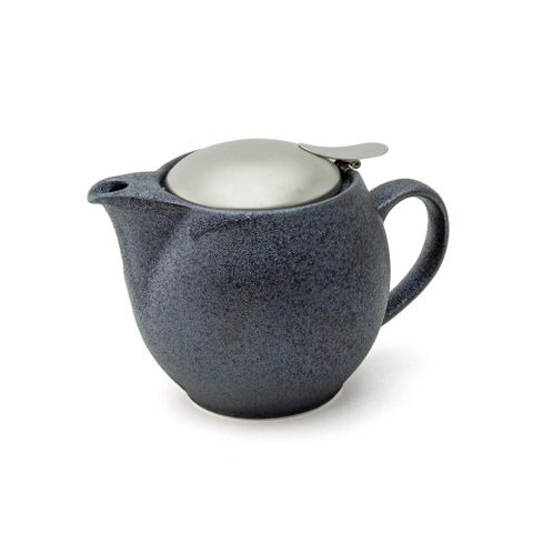 Zero Teapot 450ml Crystal Silver Matt Lid