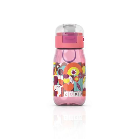 Zoku Kids Flip Gulp Bottle 465ml Pink