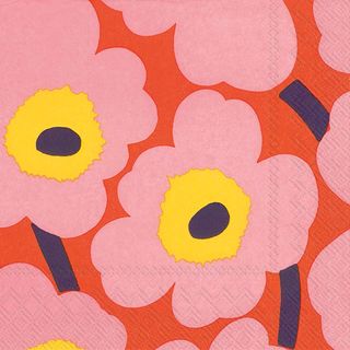 IHR Luncheon Marimekko Unikko Rose Orange