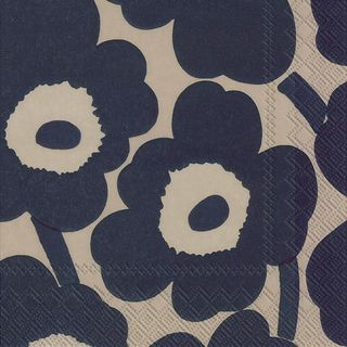 IHR Luncheon Marimekko Unikko Linen Blue