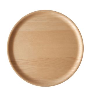 Atiya Round Wooden Tray Ash 45cm