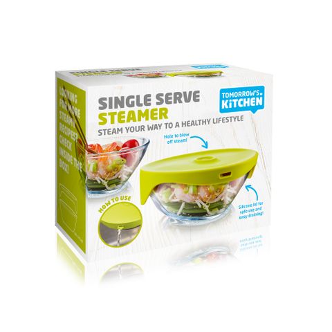 Tomorrow's Kitchen Single Serve Steamer Green