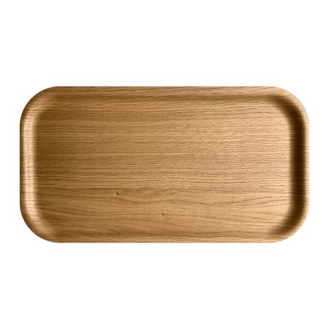 Atiya Rectangle Wooden Tray Oak 43x22cm