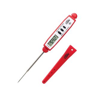 CDN Proaccurate Digital Thermometer Thin Tip Field Calibratable Red