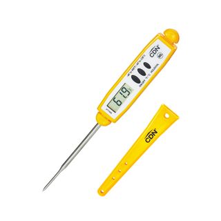 CDN Proaccurate Digital Thermometer Thin Tip Field Calibratable Yellow